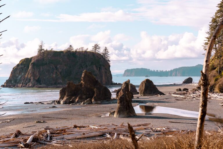 Best Beaches in Olympic National Park - Ruby Beach at sunset