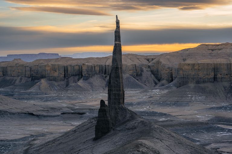Long Dong Silver at sunset in Hanksville