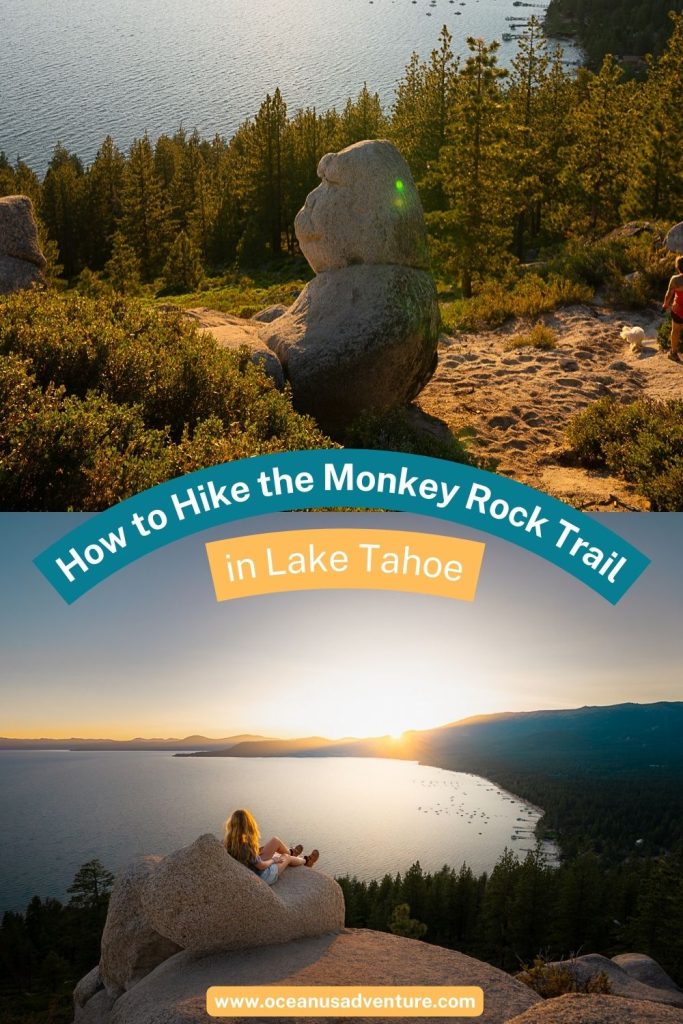Guide on How to Hike the Monkey Rock Trail in Lake Tahoe at sunset